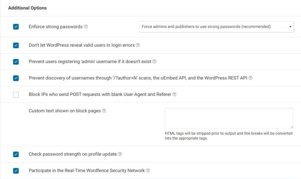 wordfence security scan
