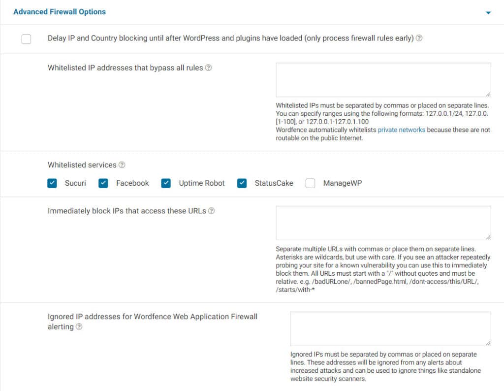 wordfence firewall
