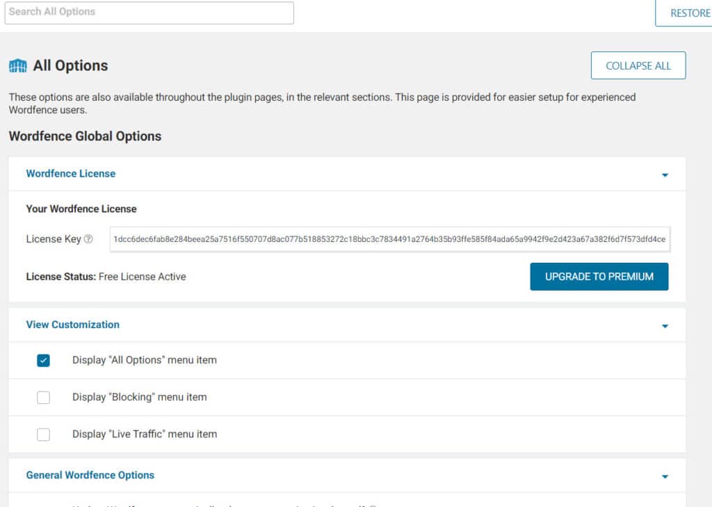 best settings for wordfence