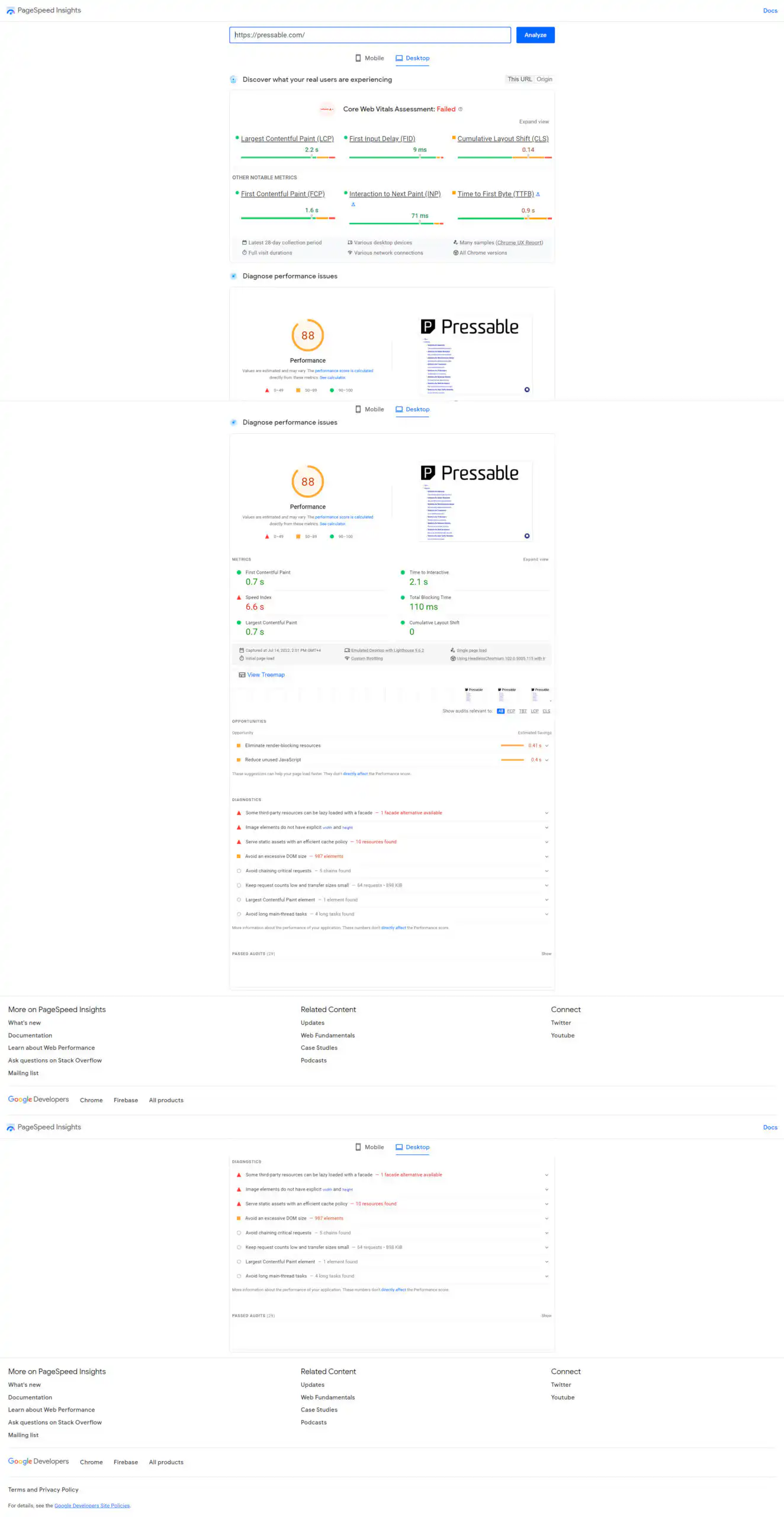 How To Optimise Website Speed Desktop Results