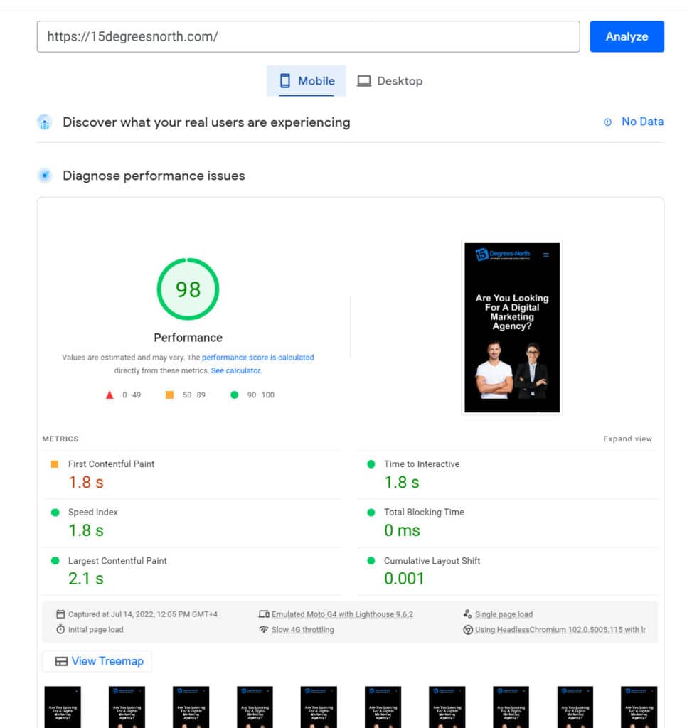 WP Rocket Plugin Mobile stats